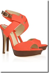 colour orange shoes